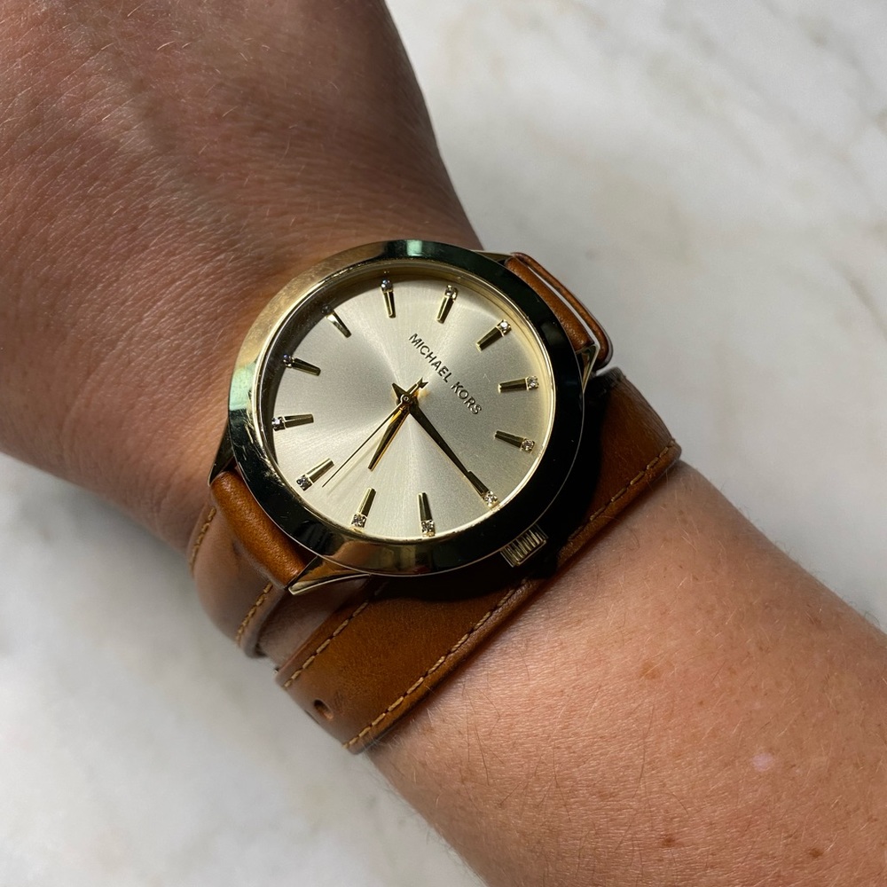 Michael Kors Slim Runway Double-Wrap Watch